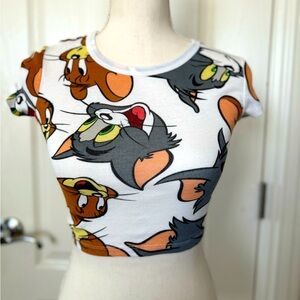 Size XS Tom & Jerry juniors crop top